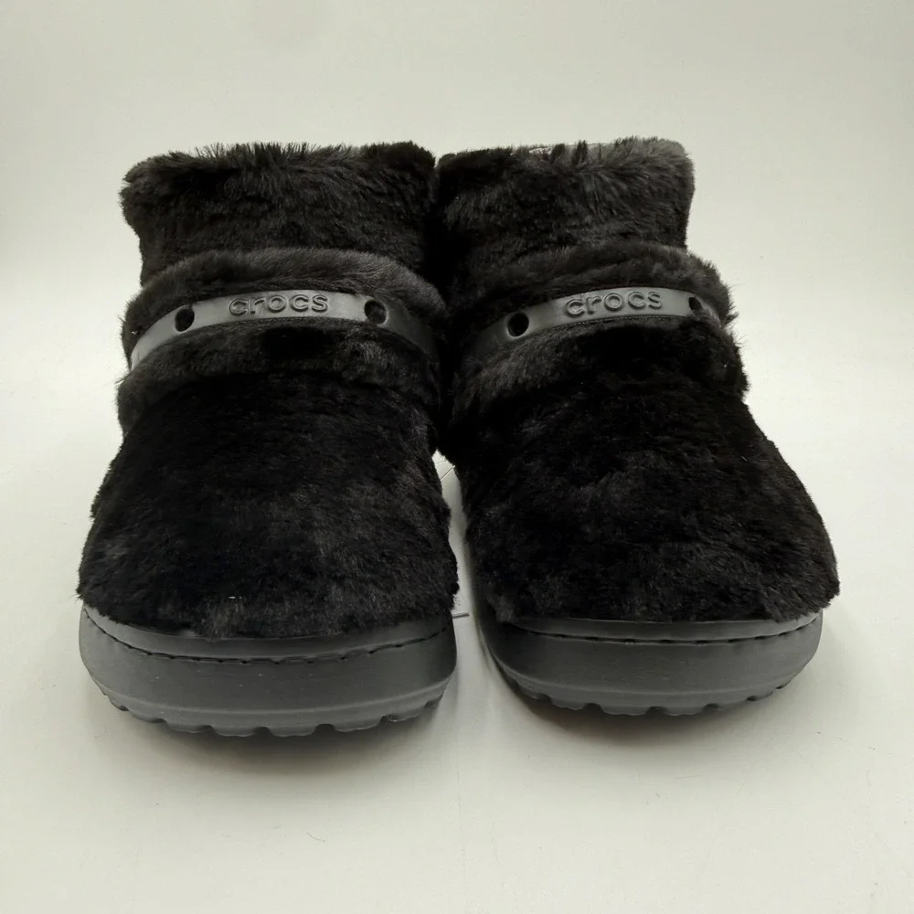 Crocs Women's Size 6 Classic Unfurgettable Boot Moonlight Black Quartz 211743